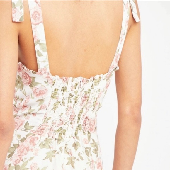 NWT OPT Toile De Jouy Floral Midi Dress in rose print - Picture 2 of 10